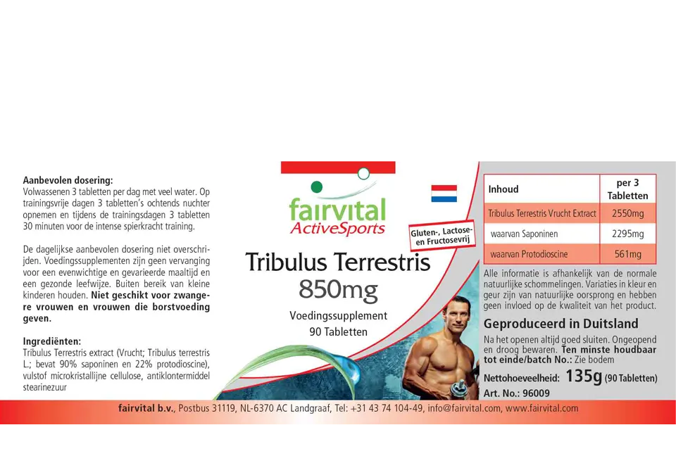 Tribulus Terrestris - 90 tabletten