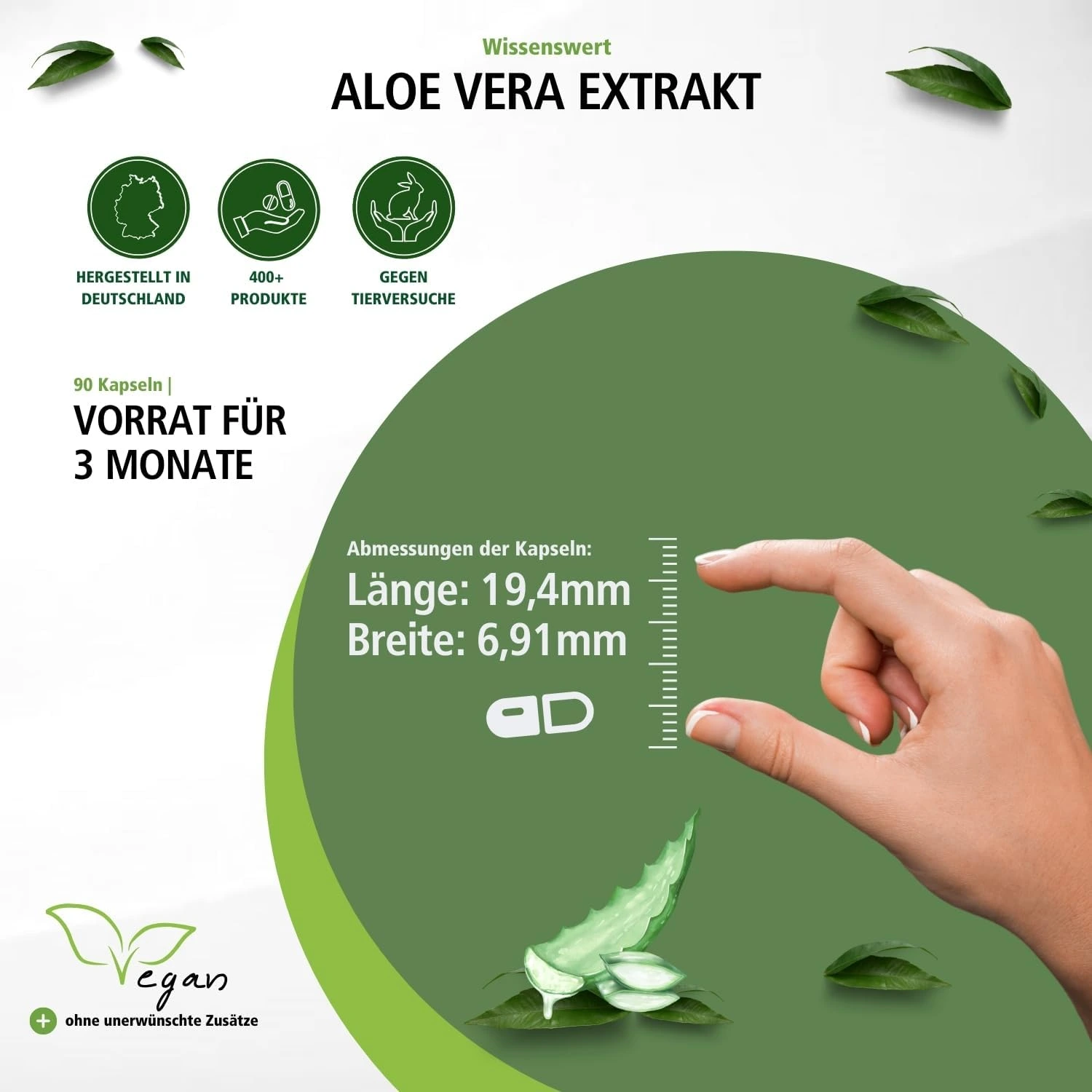 Aloë Vera Extract - 90 capsules