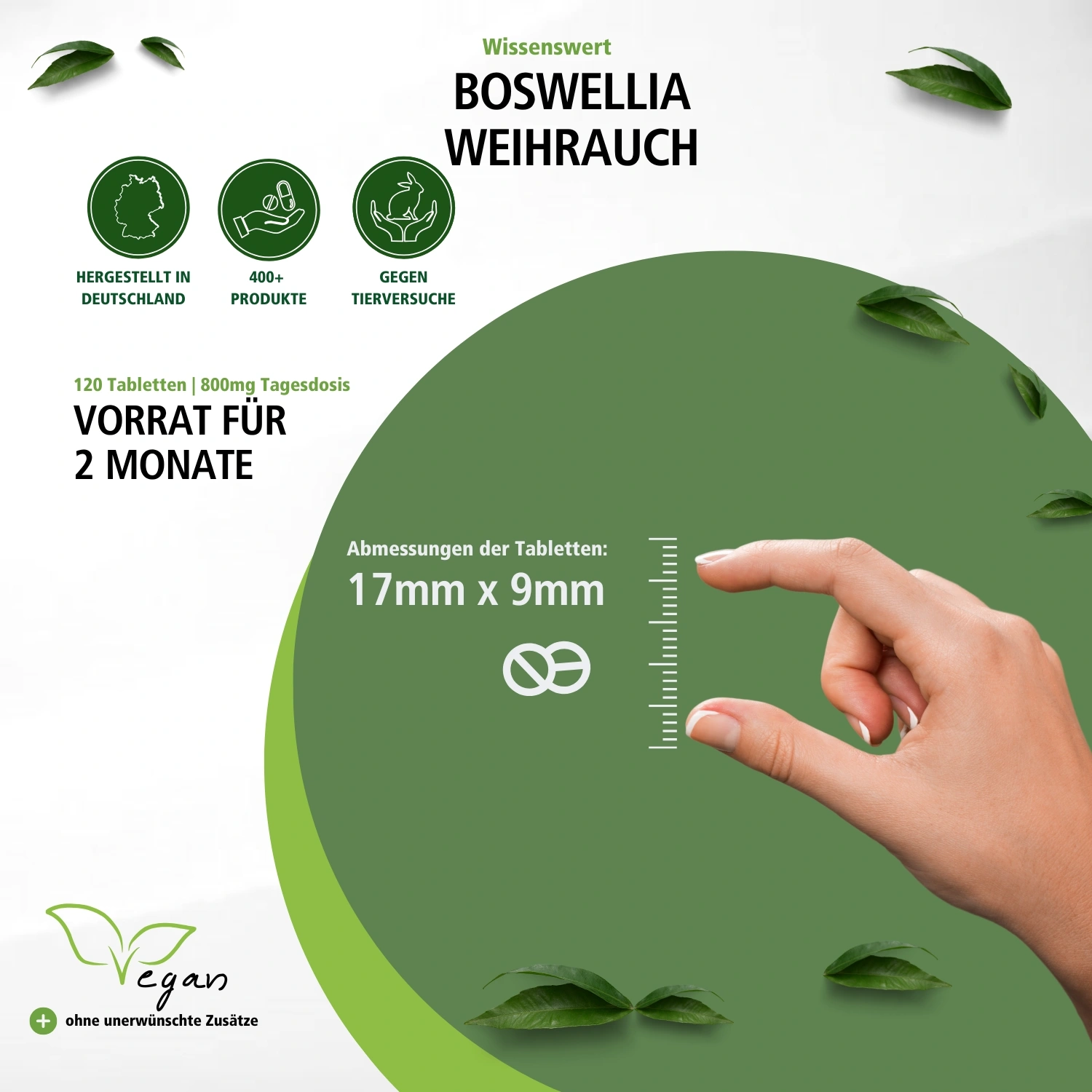 Boswellia 800mg daily dose – 120 tablets