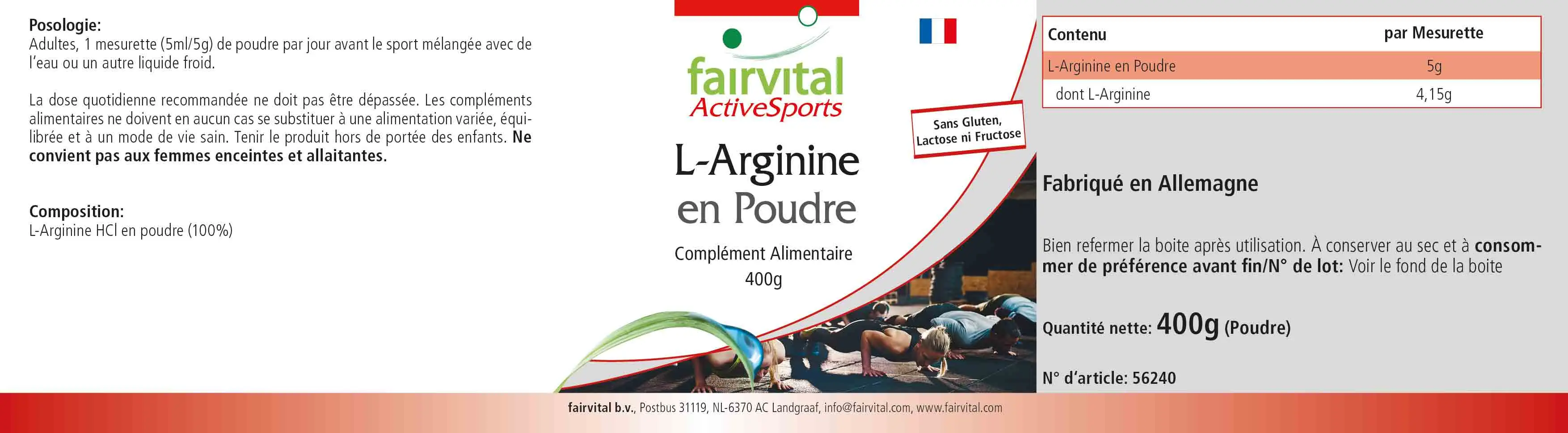 L-Arginine powder 400g