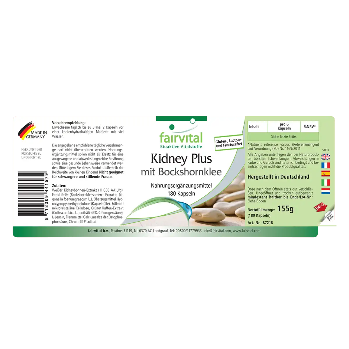 Kidney Plus Carb Blocker - 180 capsules Kidney Plus Carb Blocker - 180 capsules