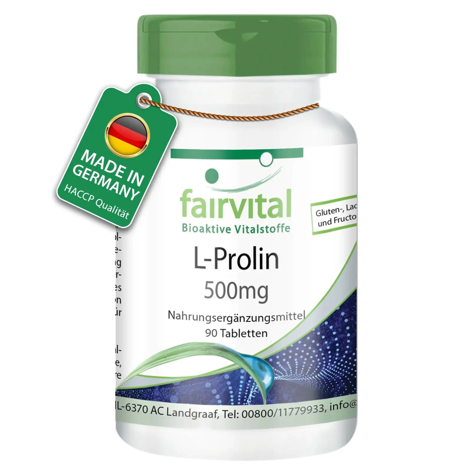 L-proline 500mg - 90 tabletten L-proline 500mg - 90 tabletten