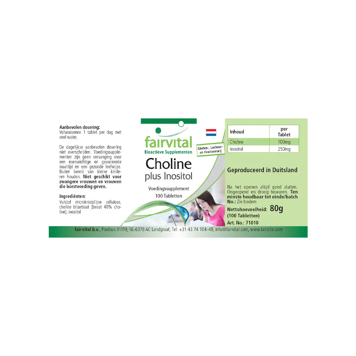 Choline et Inositol - 100 comprimés