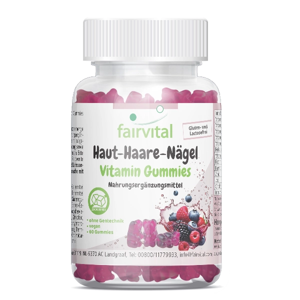 Vitaminen Huid-Haar-Nagels 60 Gummies Vitaminen Huid-Haar-Nagels 60 Gummies