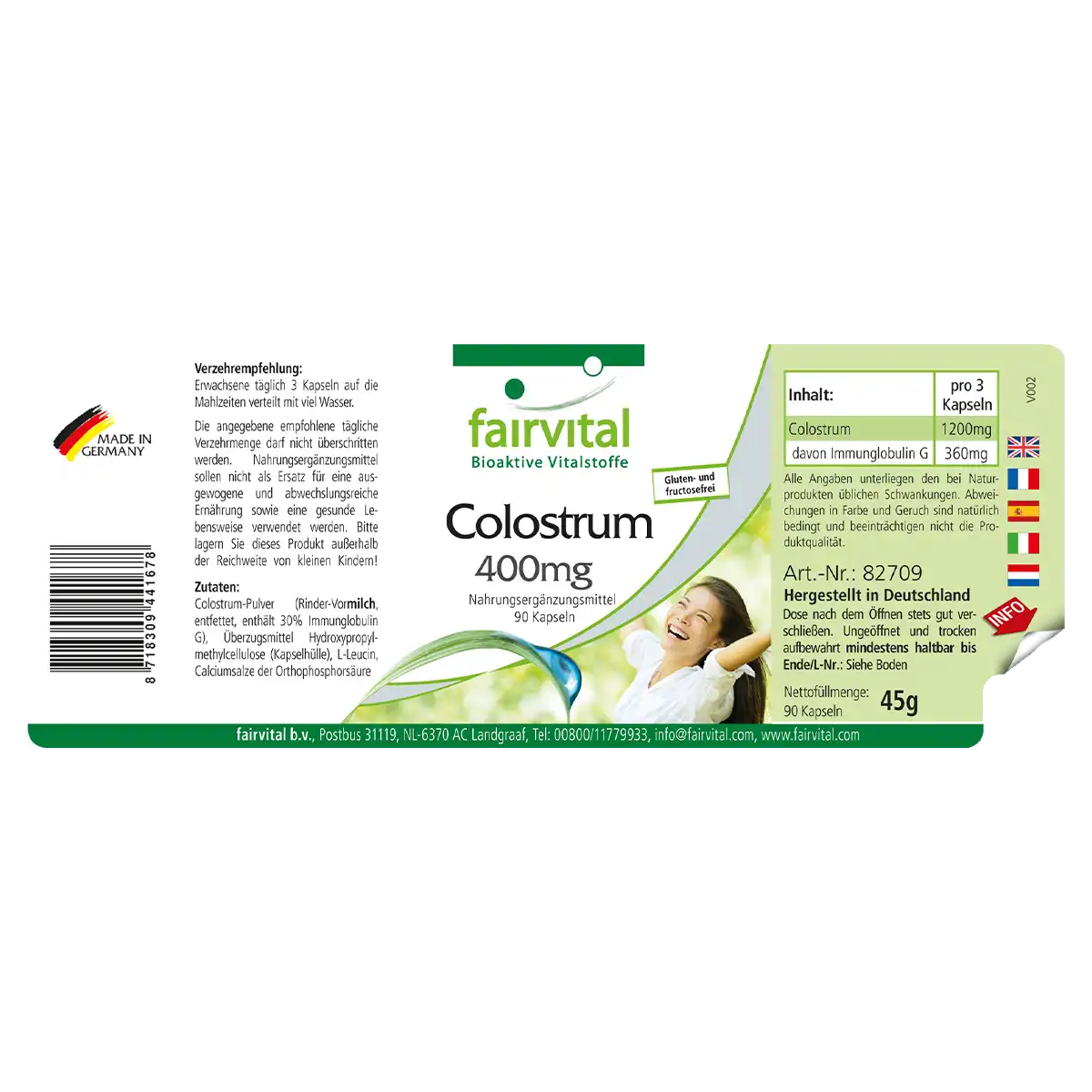 Colostrum 400mg - 90 capsules
