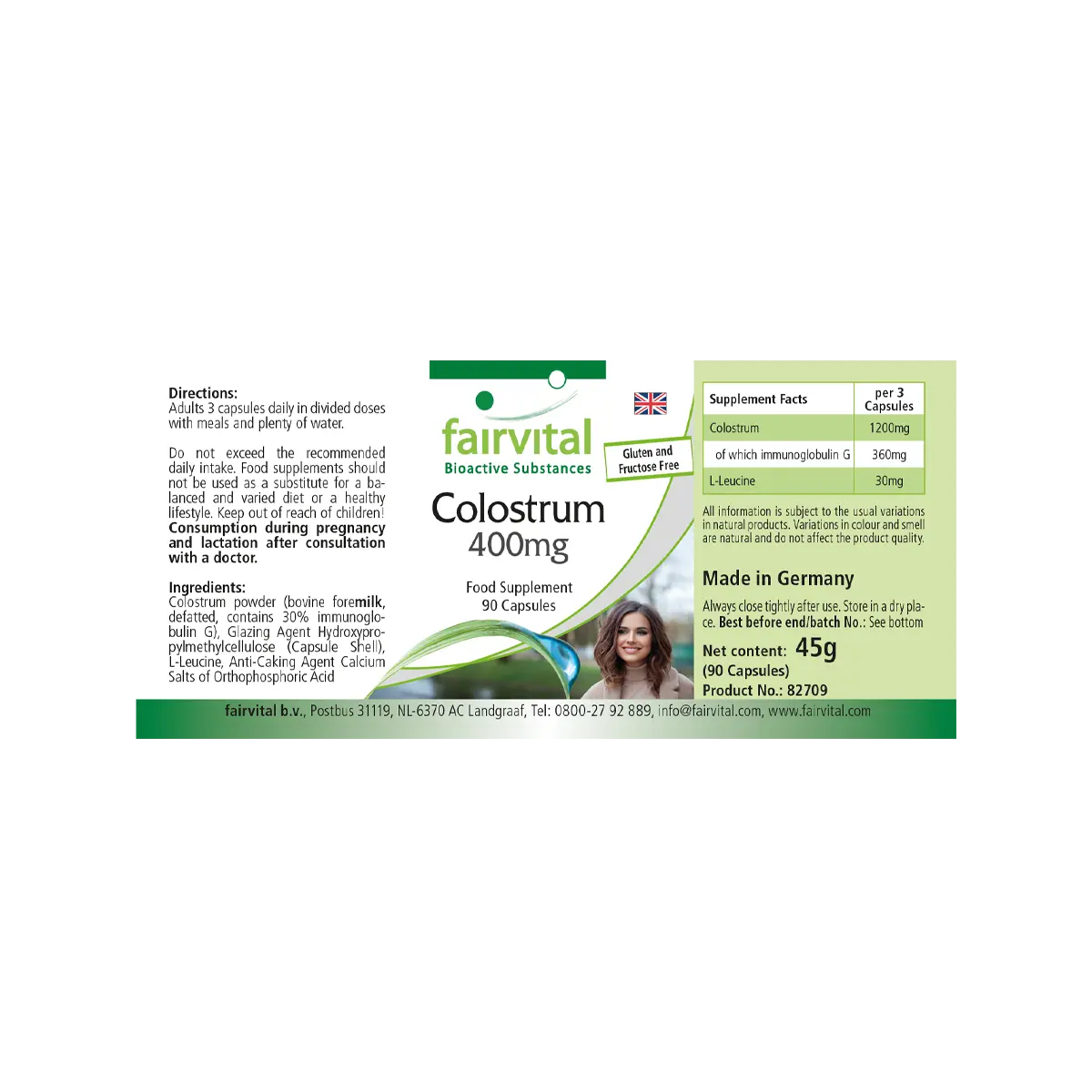 Colostrum 400mg - 90 capsules Colostrum 400mg - 90 capsules