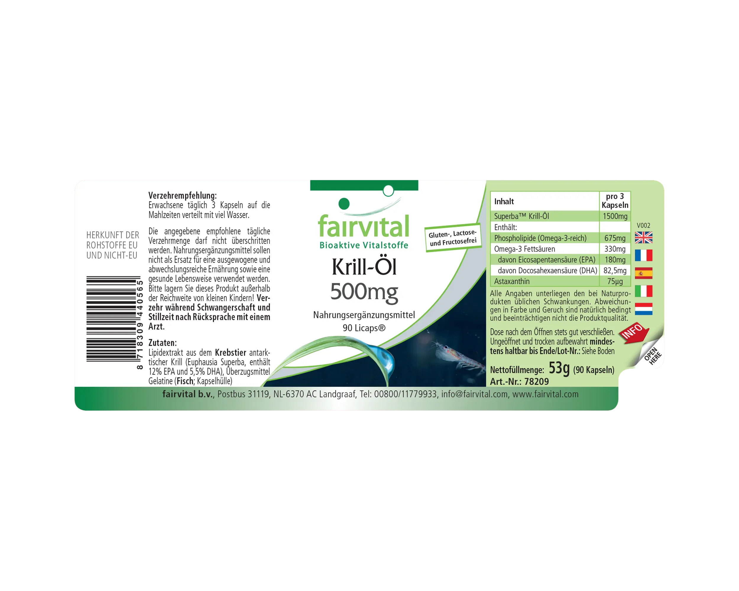 Krill olie 500mg - 90 LiCaps® Krill olie 500mg - 90 LiCaps®