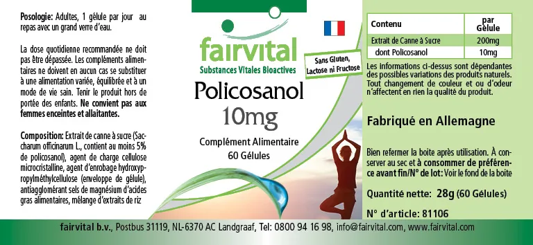 Policosanol - 60 capsules