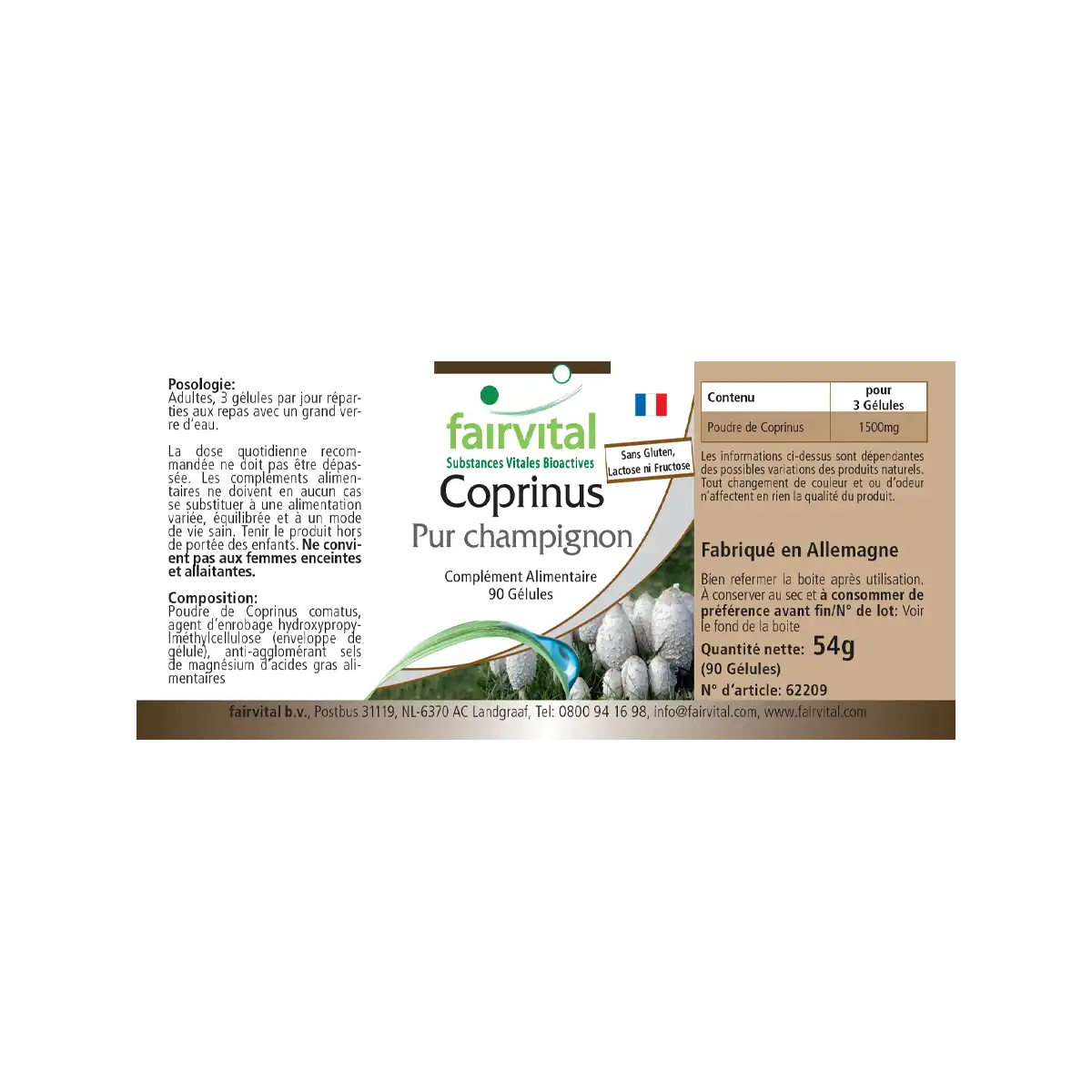 Coprinus 500mg - 90 Capsules Coprinus 500mg - 90 Capsules