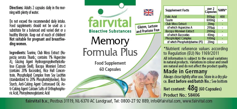 Memory Formula Plus