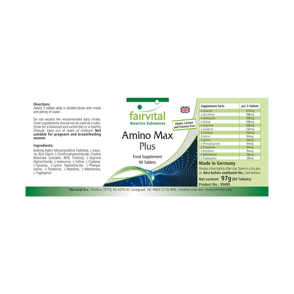 Amino Max Plus - 90 Comprimidos Amino Max Plus - 90 Comprimidos