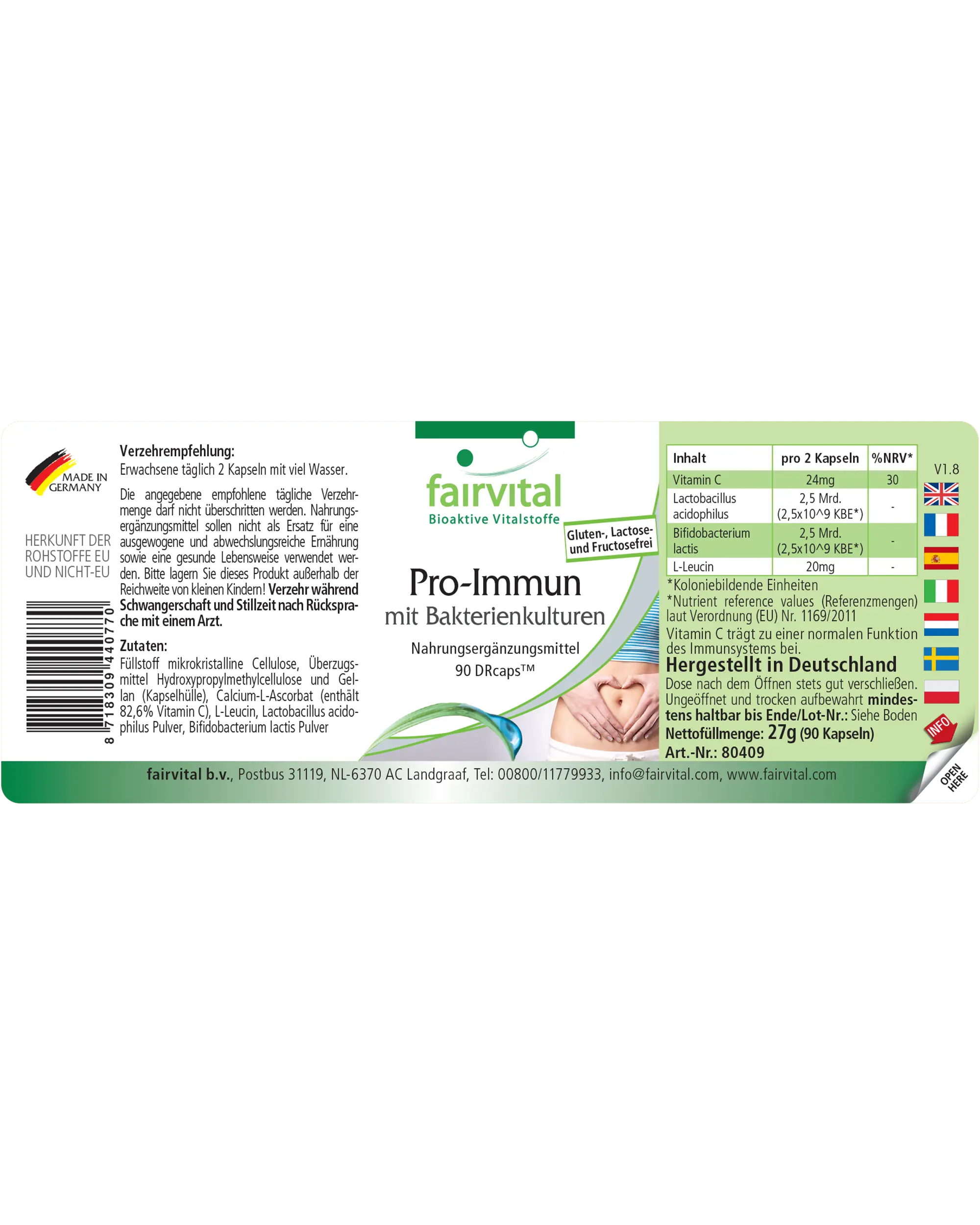 Pro Immun avec cultures bactériennes - 90 DRcaps®