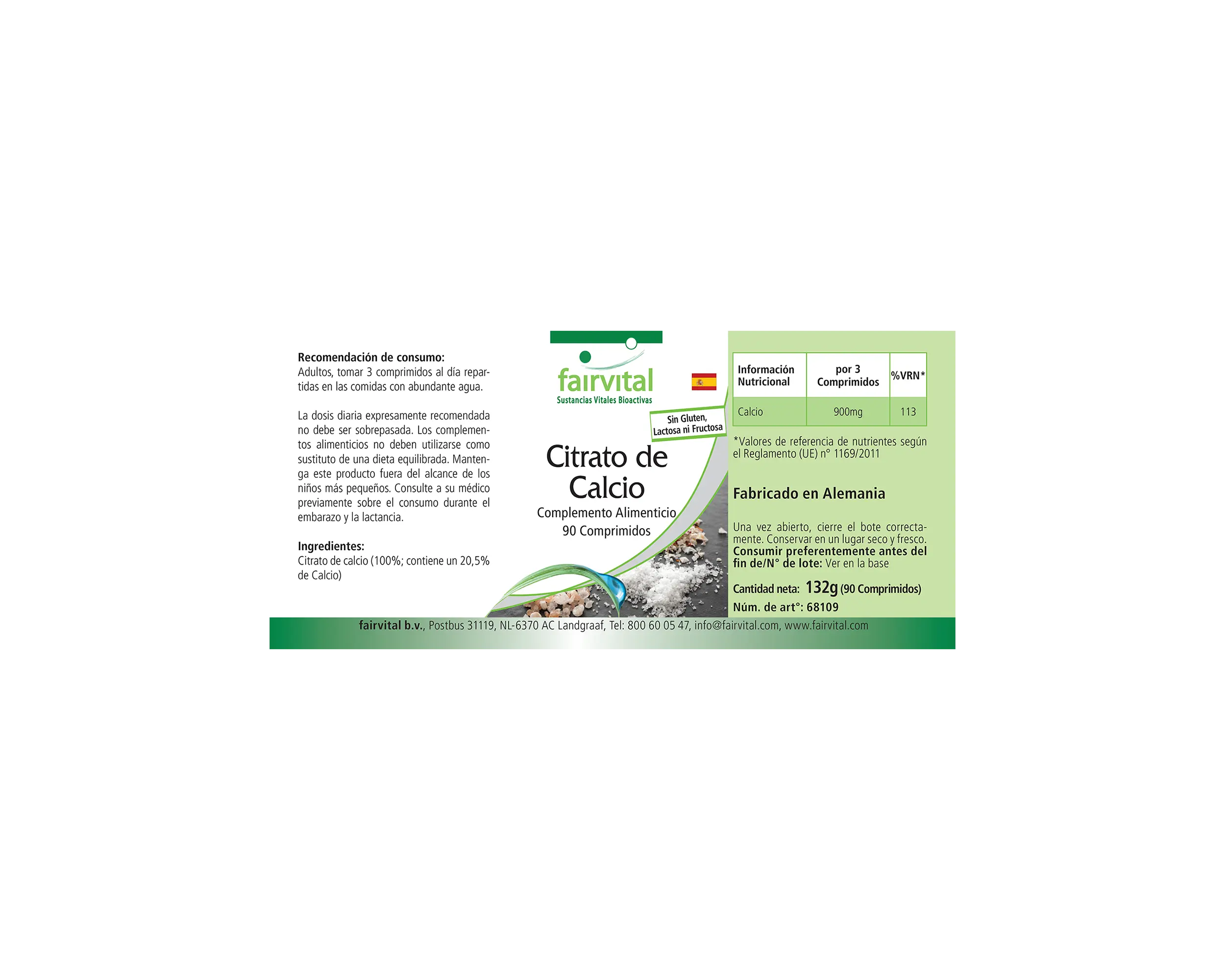 Calcium citrate containing 300mg calcium - 90 tablets