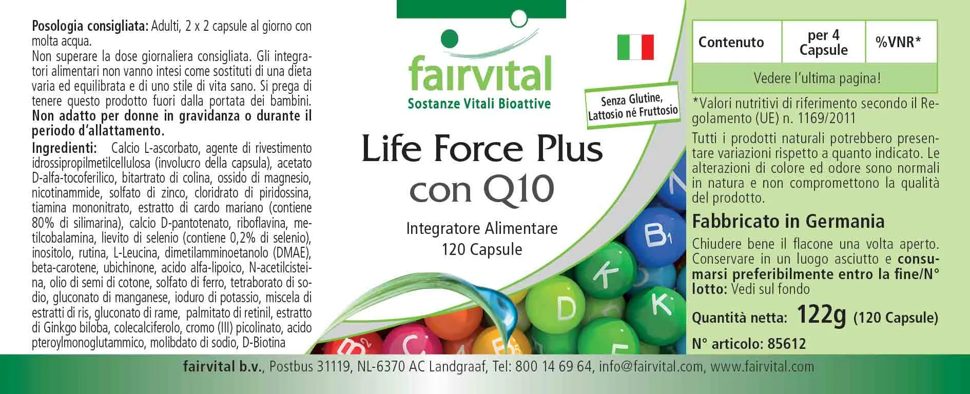 Life Force Plus met Q10 Life Force Plus met Q10