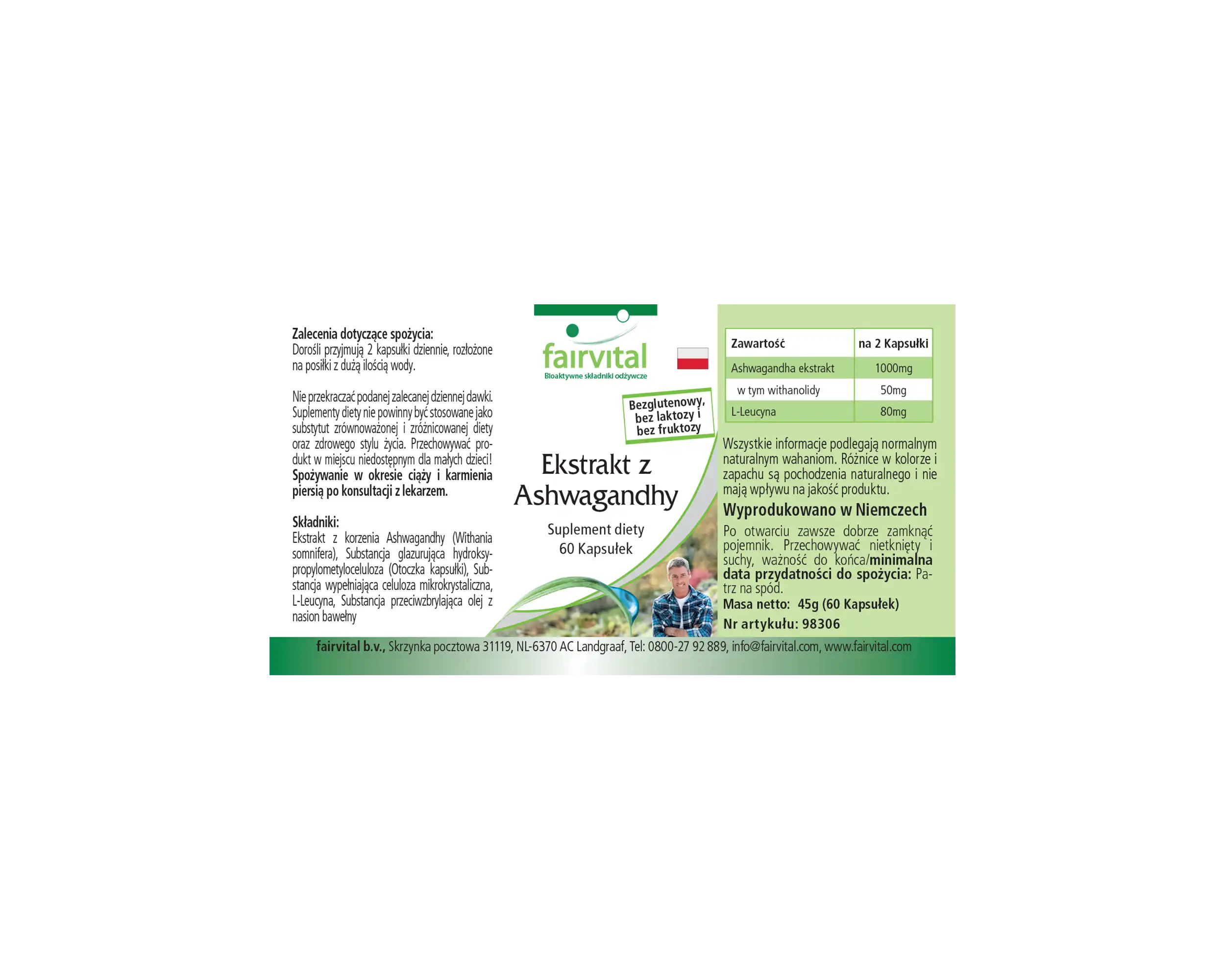 Ashwagandha 500mg - 60 gélules