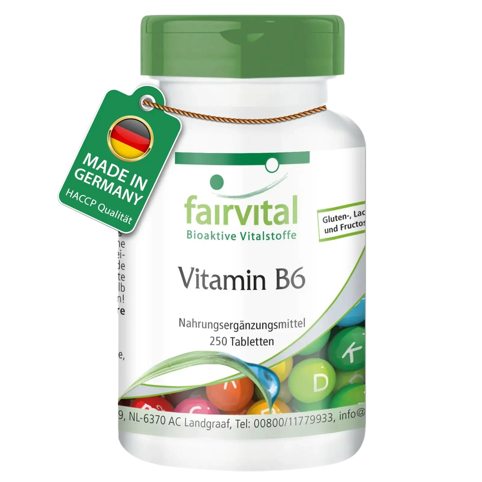 Vitamin B6 - 250 Tablets