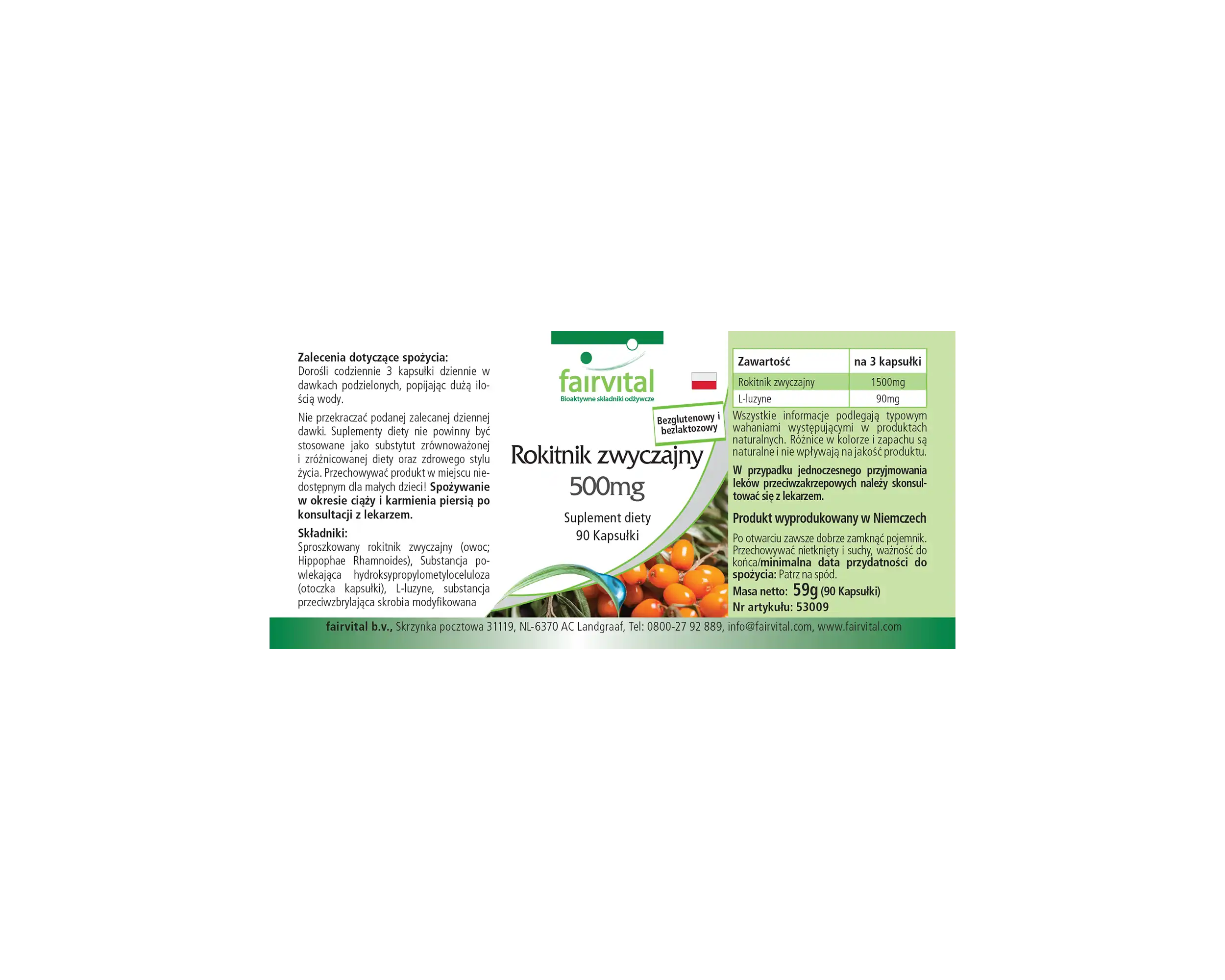 Argousier 500mg - 90 gélules