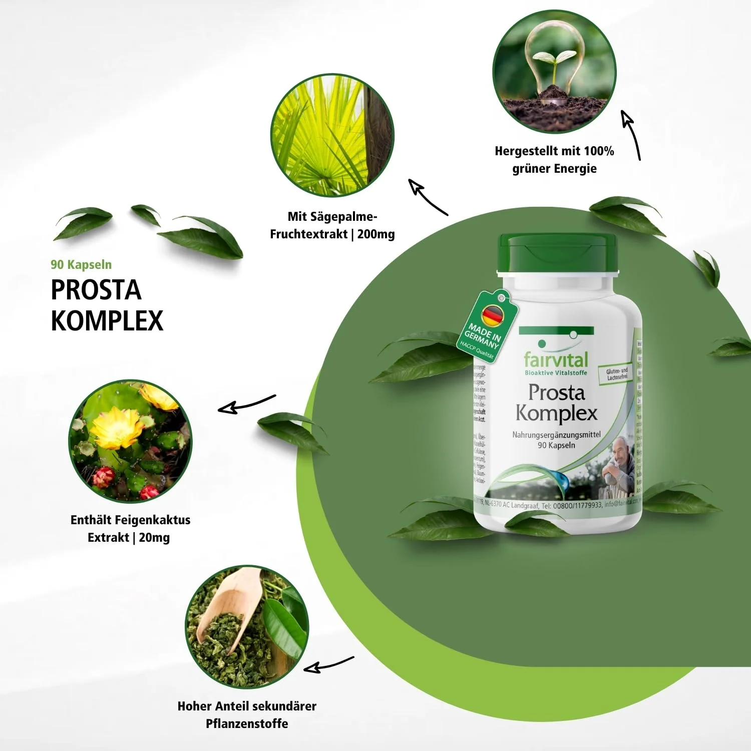 Prosta complex with added plant sterols - 90 capsules