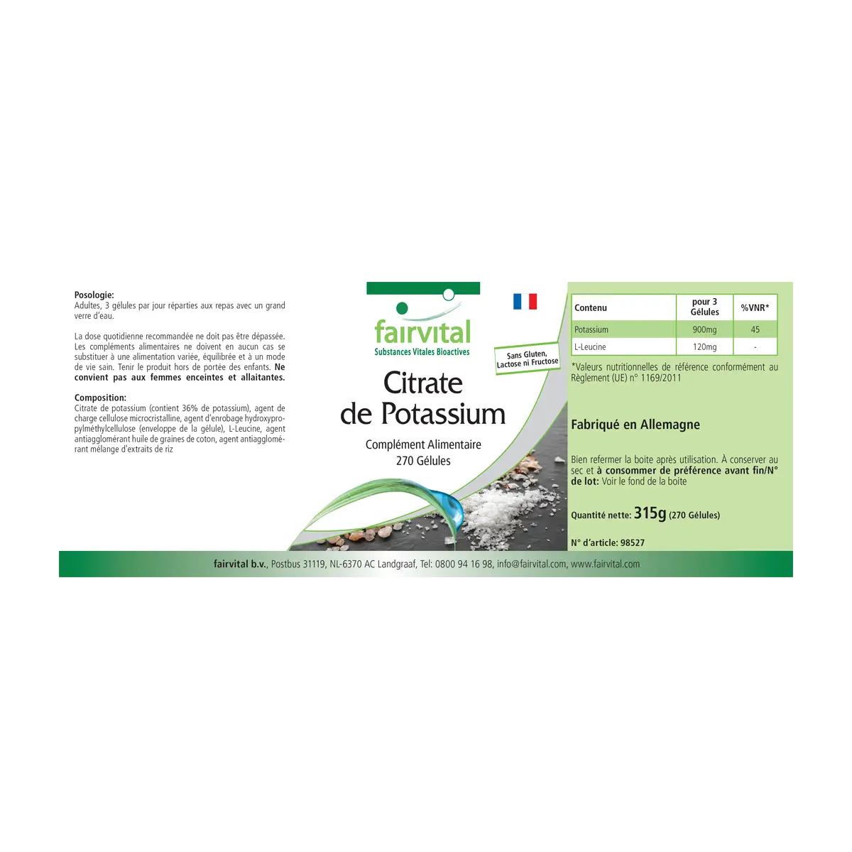 Potassium Citrate - 270 Capsules Potassium Citrate - 270 Capsules