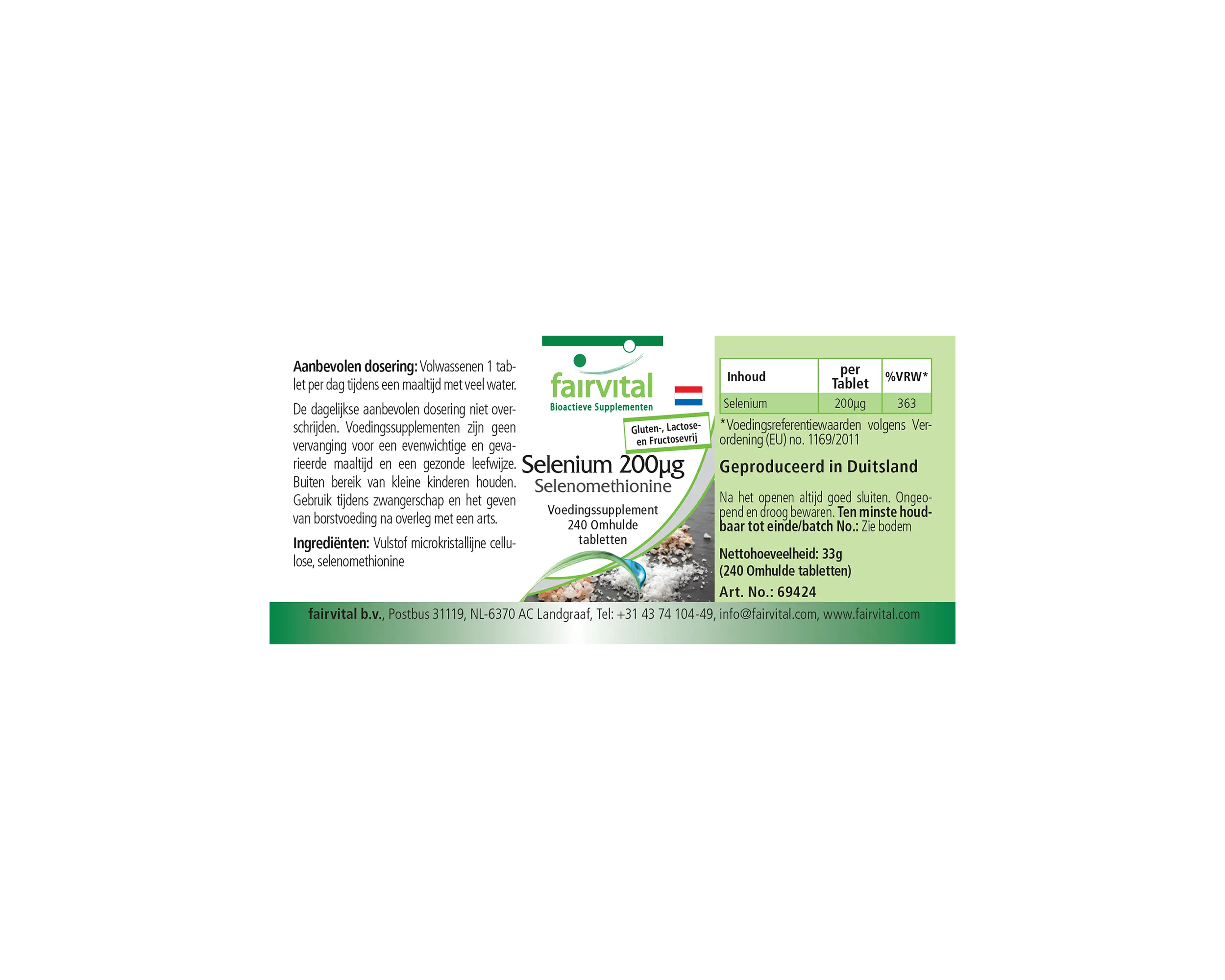 Selenium 200 µg selenomethionine - 240 filmomhulde tabletten - gemakkelijk te slikken - voor schildklier, immuunsysteem, haar en meer - meer dan 100% dagelijkse behoefte - vegan | Fairvital