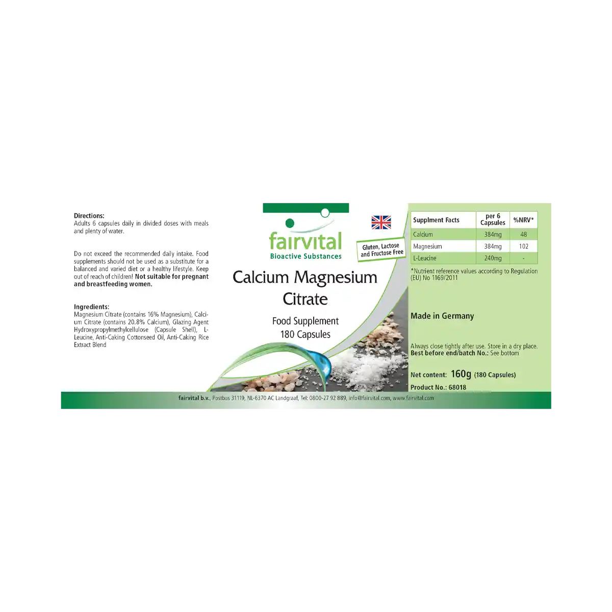 Calcium-magnesium citrate – 180 capsules Calcium-magnesium citrate – 180 capsules
