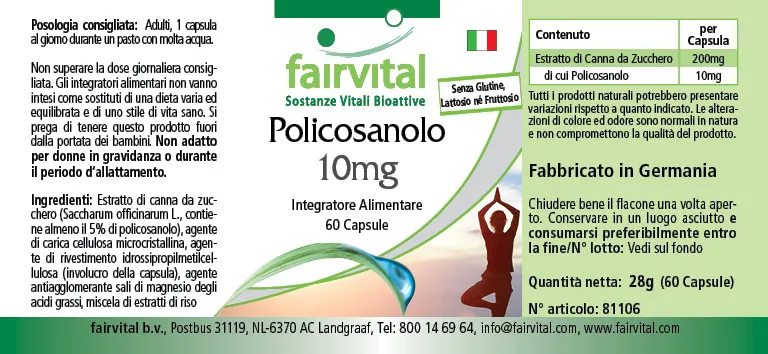 Policosanol - 60 Cápsulas
