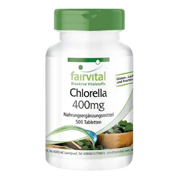 Clorella 400mg - 500 comprimidos