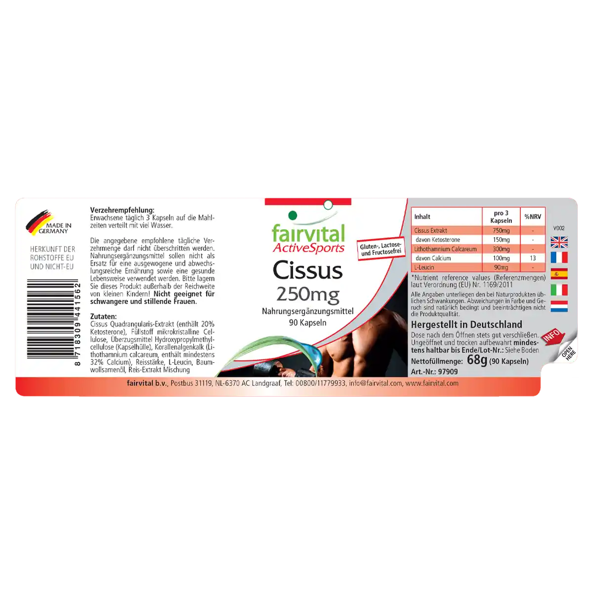 Cissus extract 250mg - 90 Capsules Cissus extract 250mg - 90 Capsules
