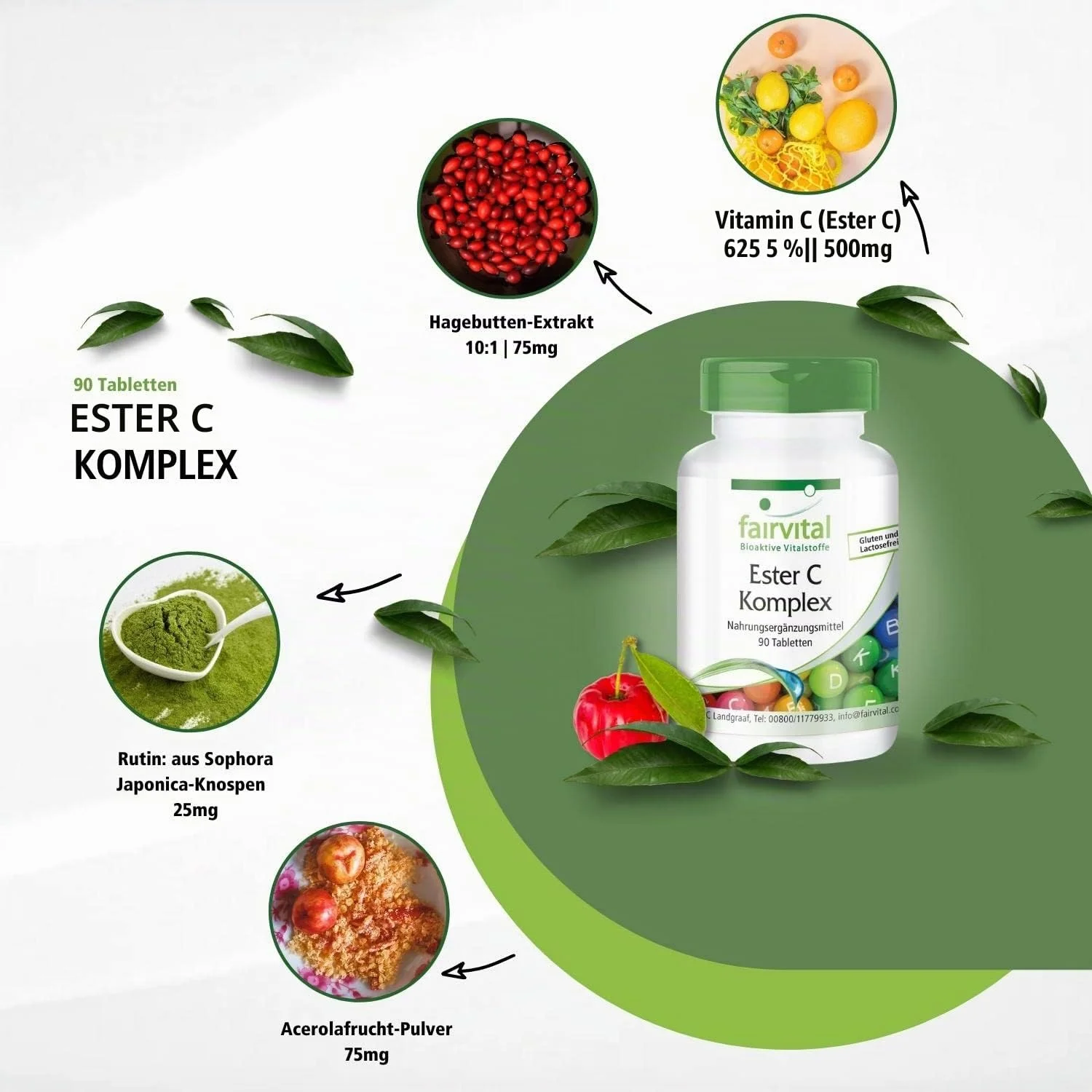 Ester C complex – 90 tablets - easy to swallow