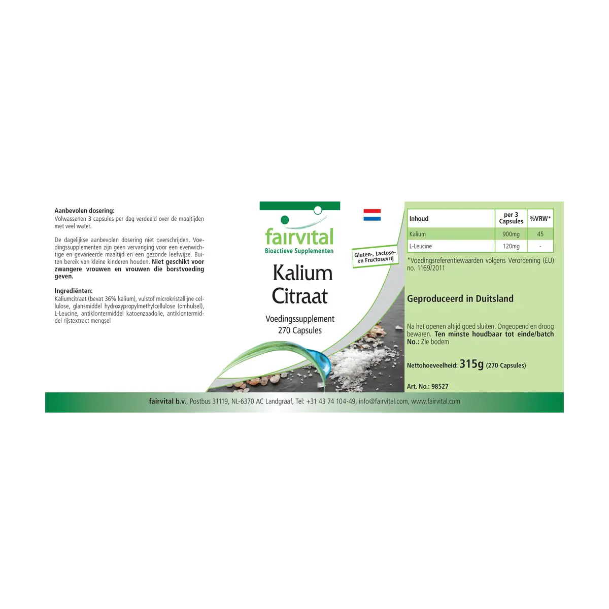 Potassium Citrate - 270 Capsules Potassium Citrate - 270 Capsules