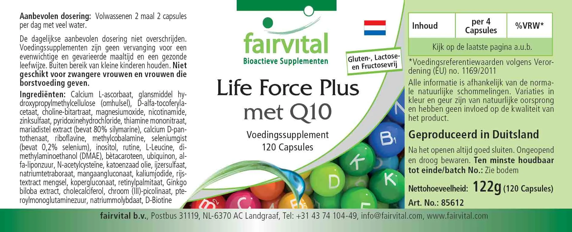 Life Force Plus met Q10 Life Force Plus met Q10