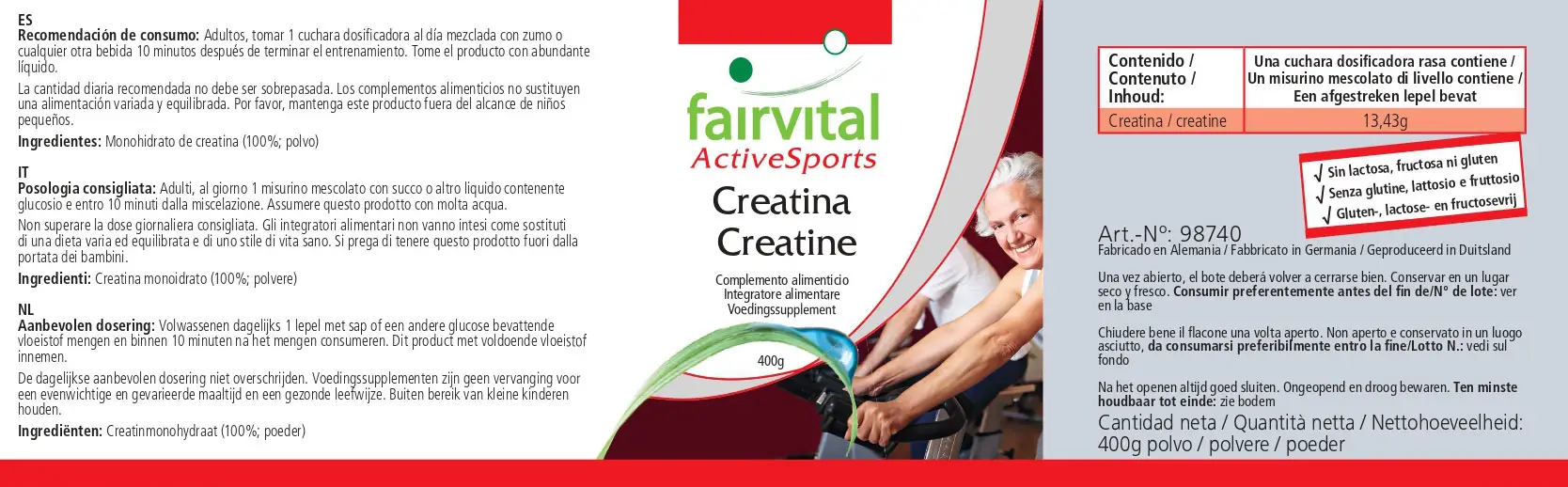 Creatina pura en polvo - 400g Creatina pura en polvo - 400g