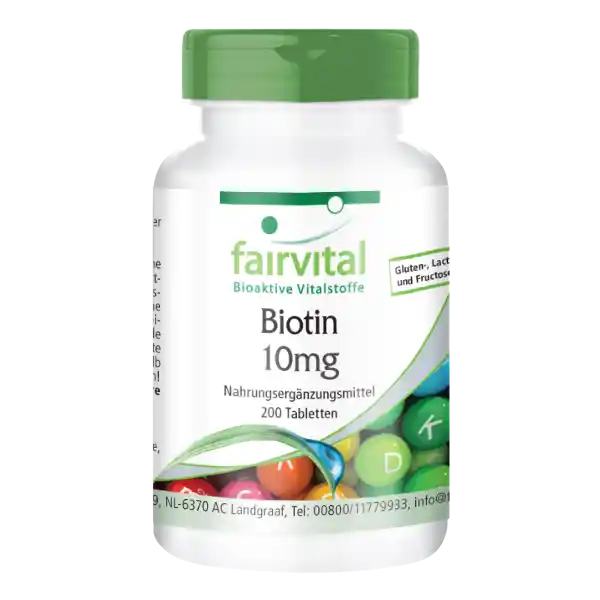 Biotina 10mg - 200 comprimidos