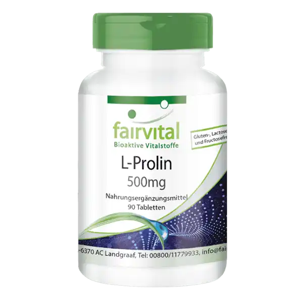 L-proline 500mg – 90 tablets