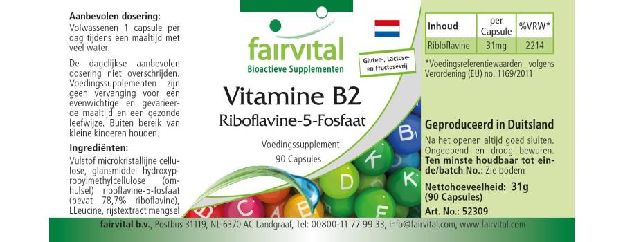 Riboflavina-5-Fosfato - 90 capsule