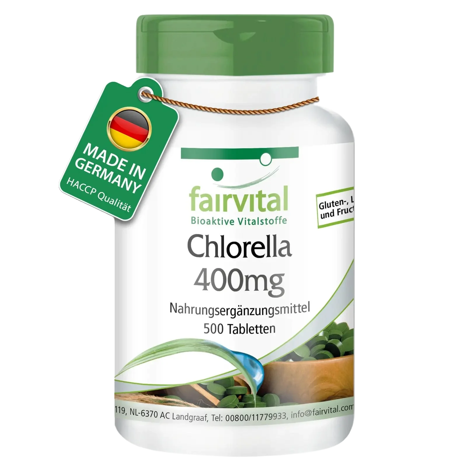 Chlorella 400mg - 500 tabletten Chlorella 400mg - 500 tabletten