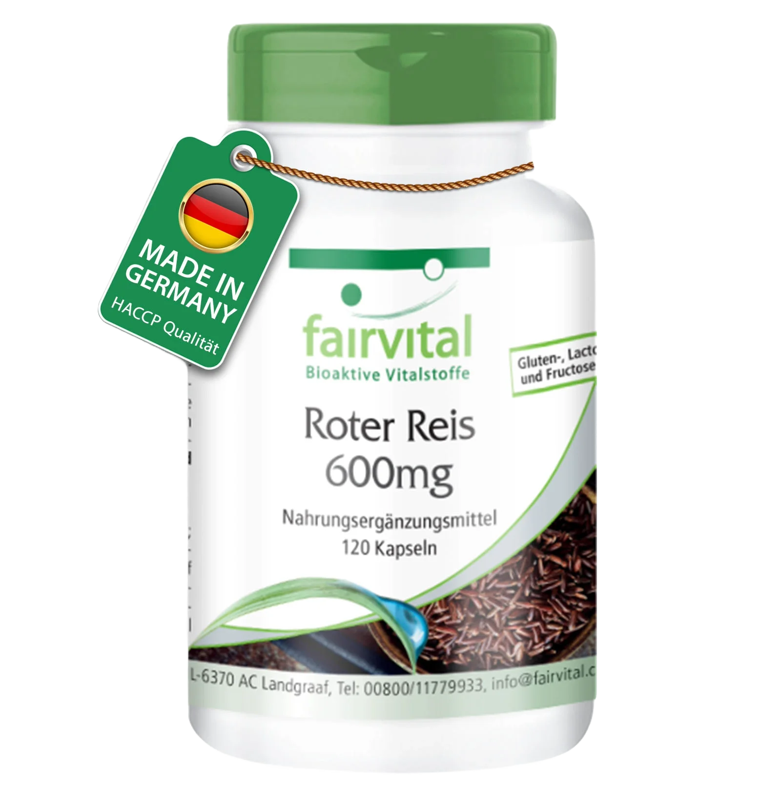 Red Rice 600mg - 120 Capsules