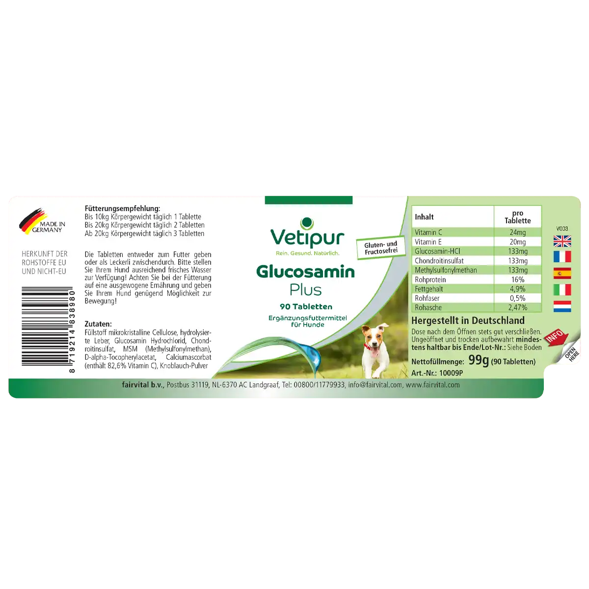 Glucosamine Plus - 90 tablets for dogs | Vetipur Glucosamine Plus - 90 tablets for dogs | Vetipur