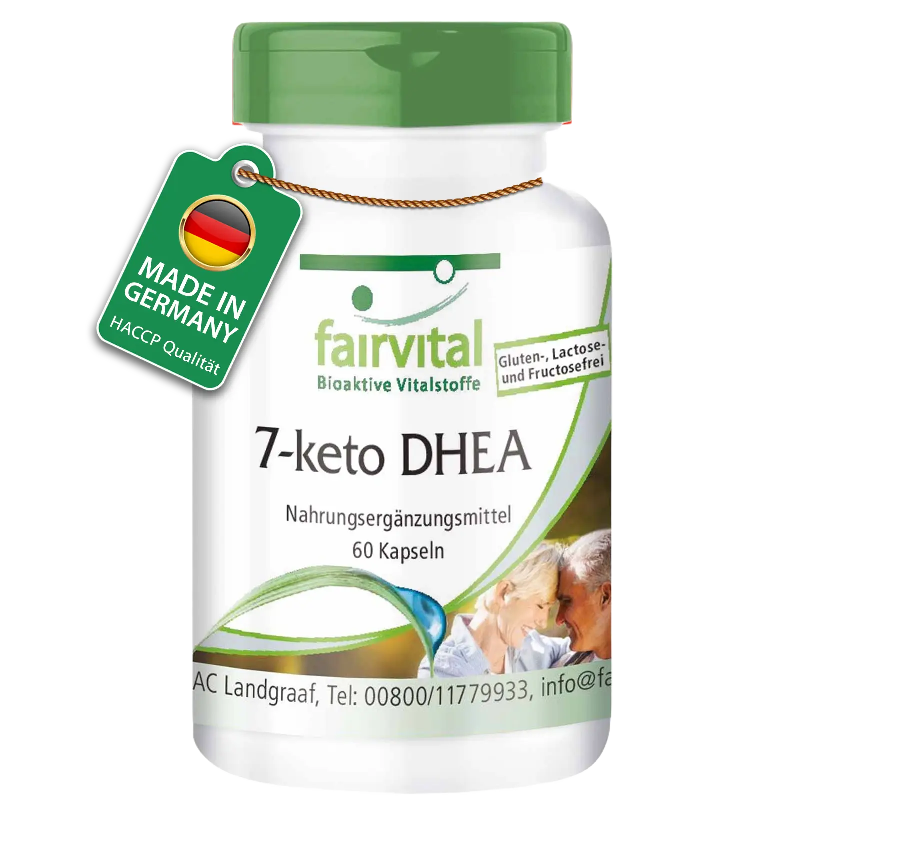 7-Keto DHEA - Hochdosiert und Vegan - 60 Kapseln | Fairvital 7-Keto DHEA - Hochdosiert und Vegan - 60 Kapseln | Fairvital