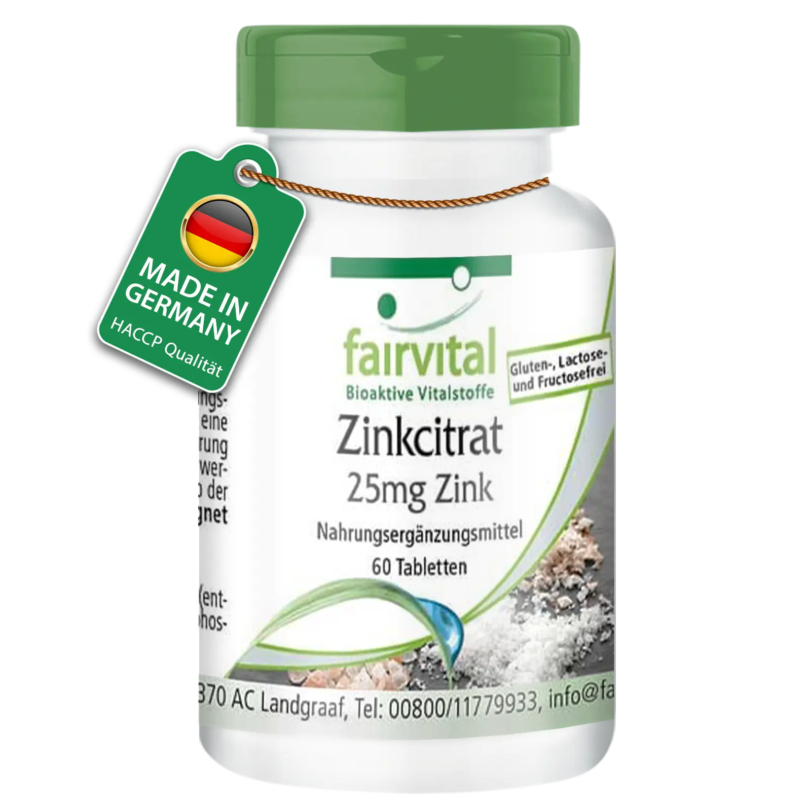 Zinc Citrate with 25mg Zinc - 60 Tablets