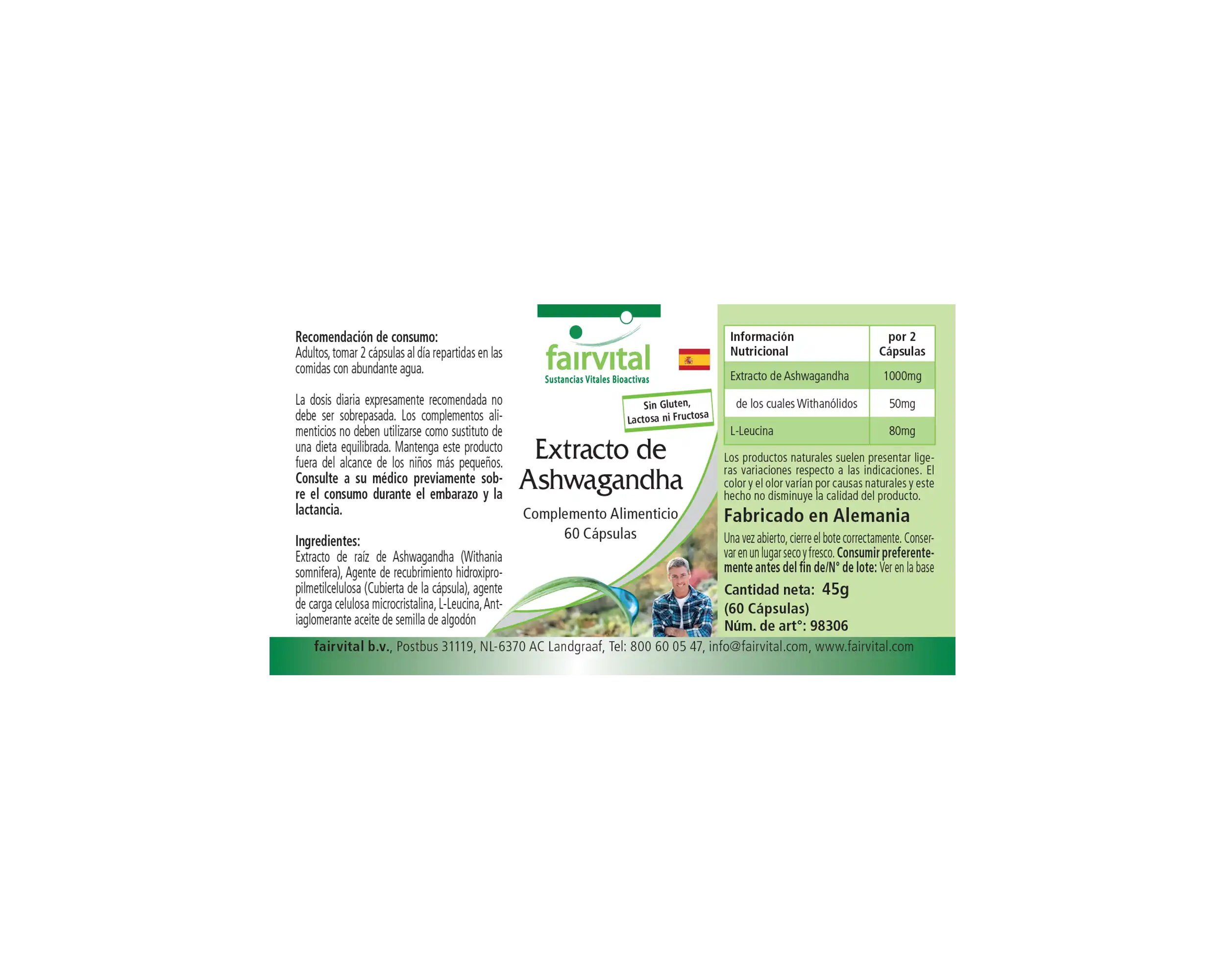 Ashwagandha-extract 500mg - 60 capsules Ashwagandha-extract 500mg - 60 capsules