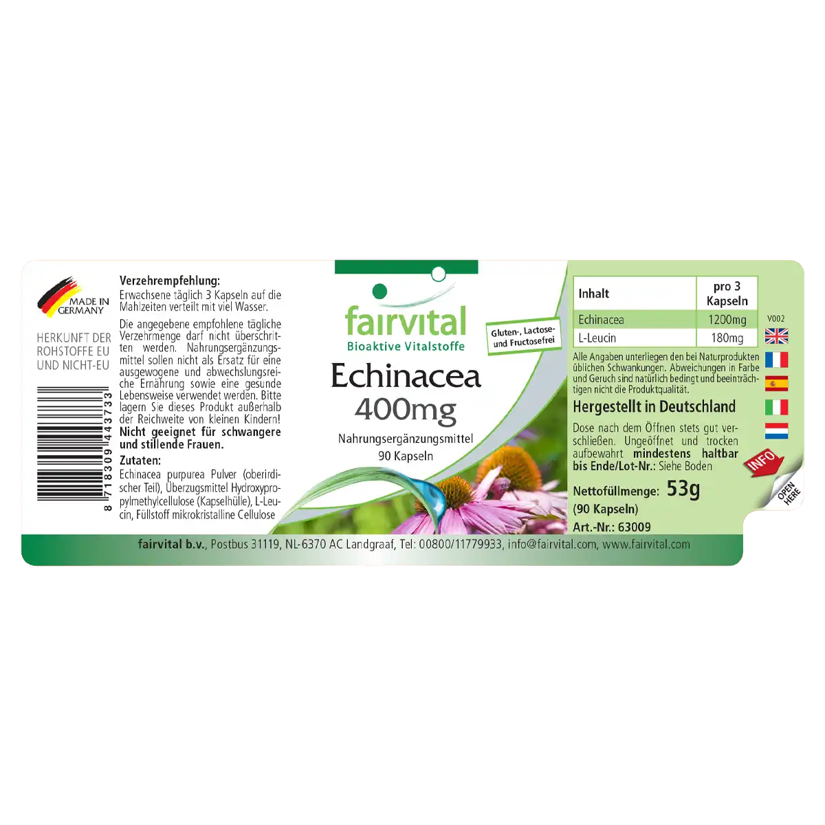 Echinacea 400mg - 90 capsules Echinacea 400mg - 90 capsules