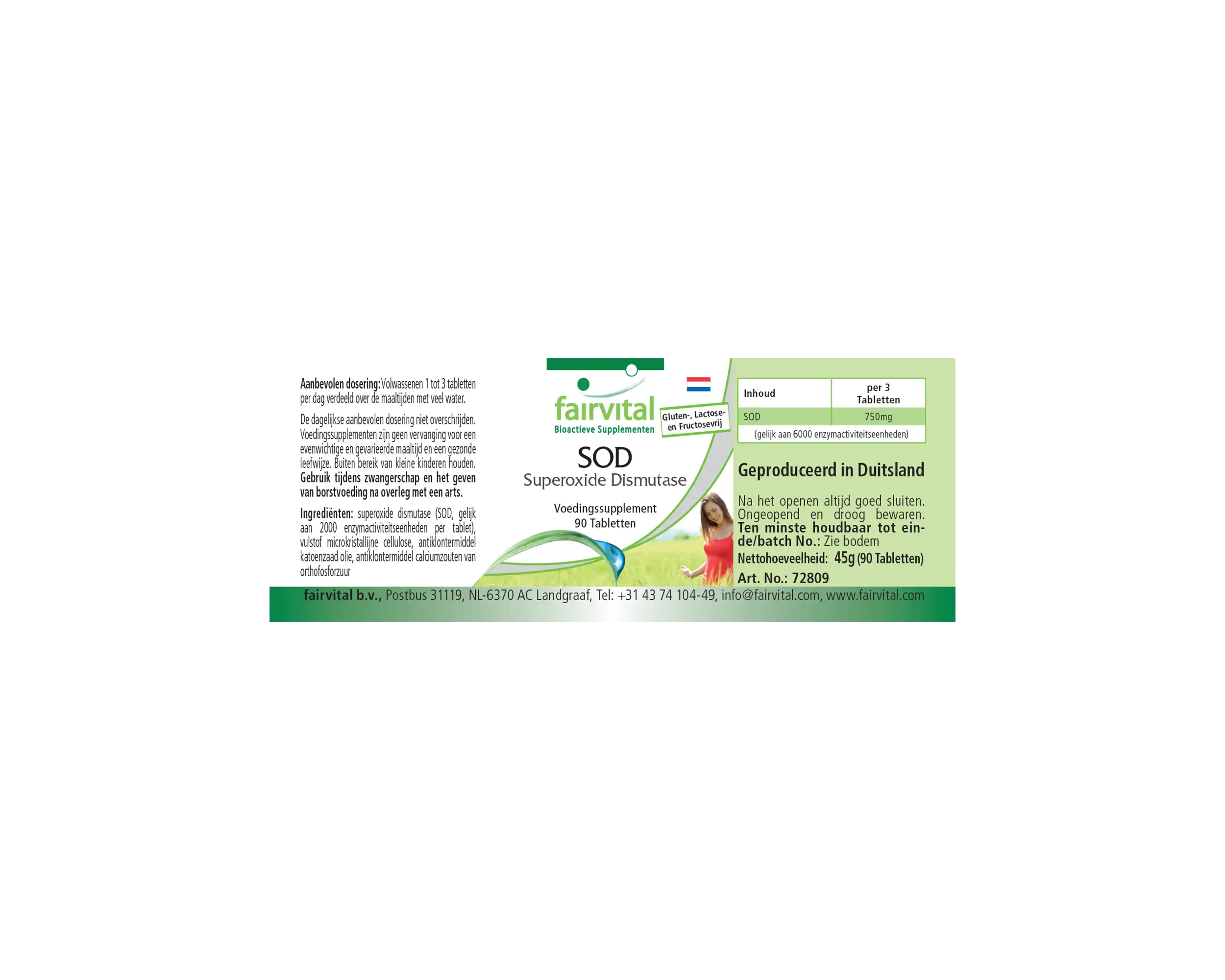 SOD Superoxide Dismutase - 90 Tablets SOD Superoxide Dismutase - 90 Tablets