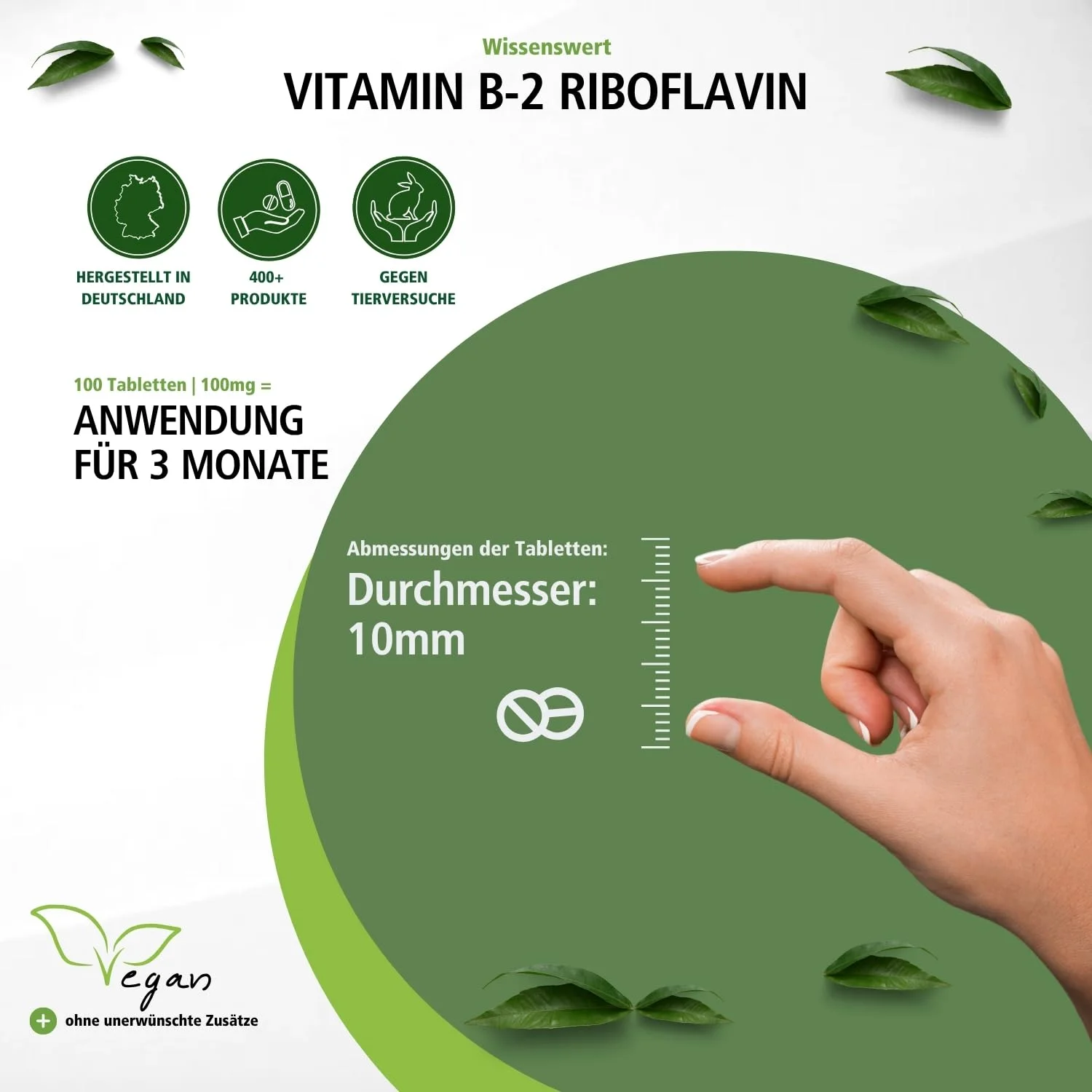 Vitamine B-2 Riboflavine - 100 tabletten - gemakkelijk te slikken