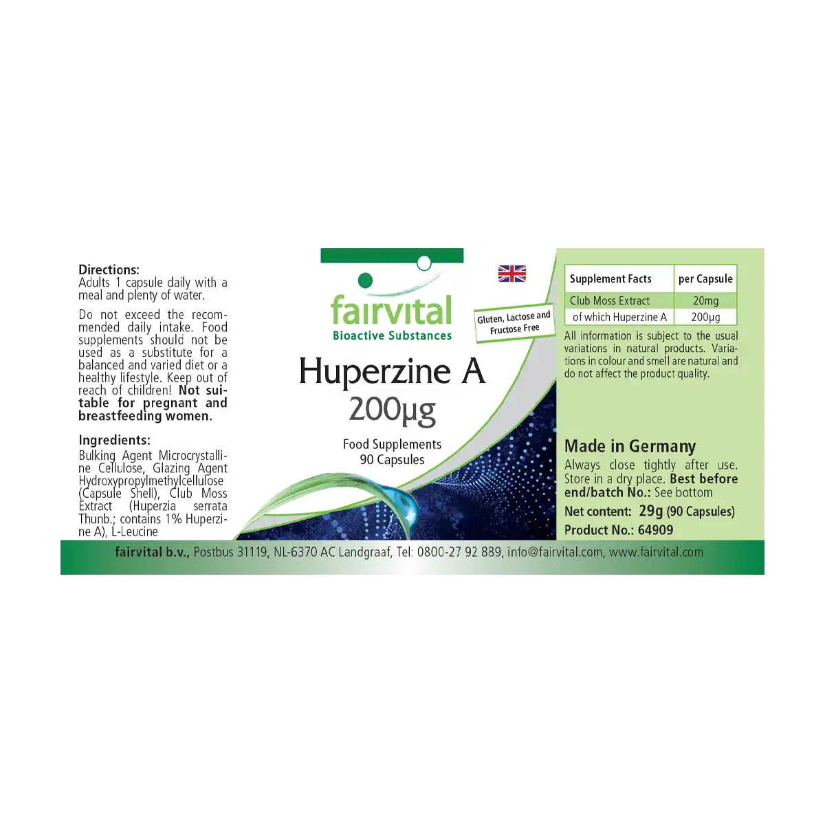 Huperzine A 200µg - 90 gélules