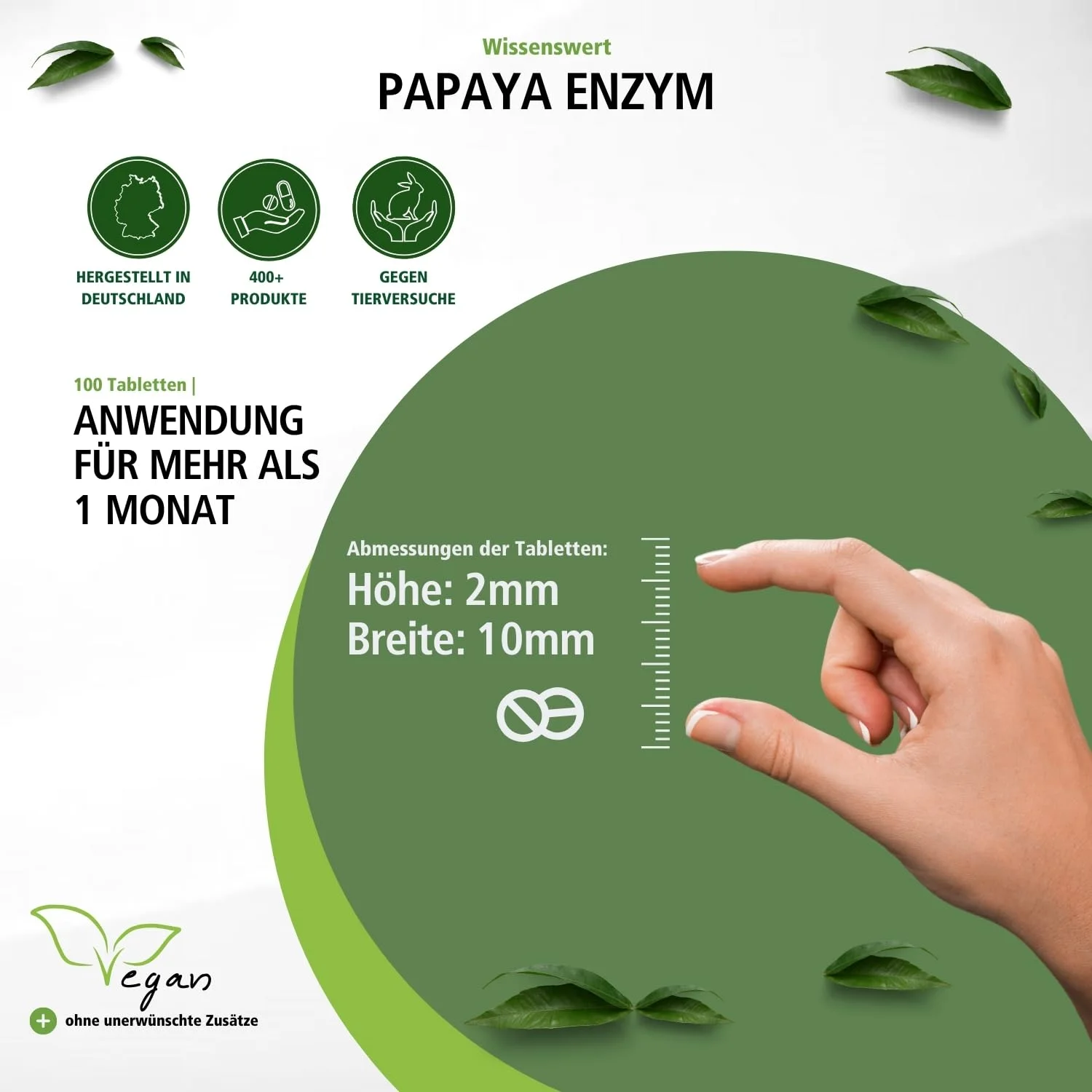 Enzyme de Papaye - 100 comprimés à croquer