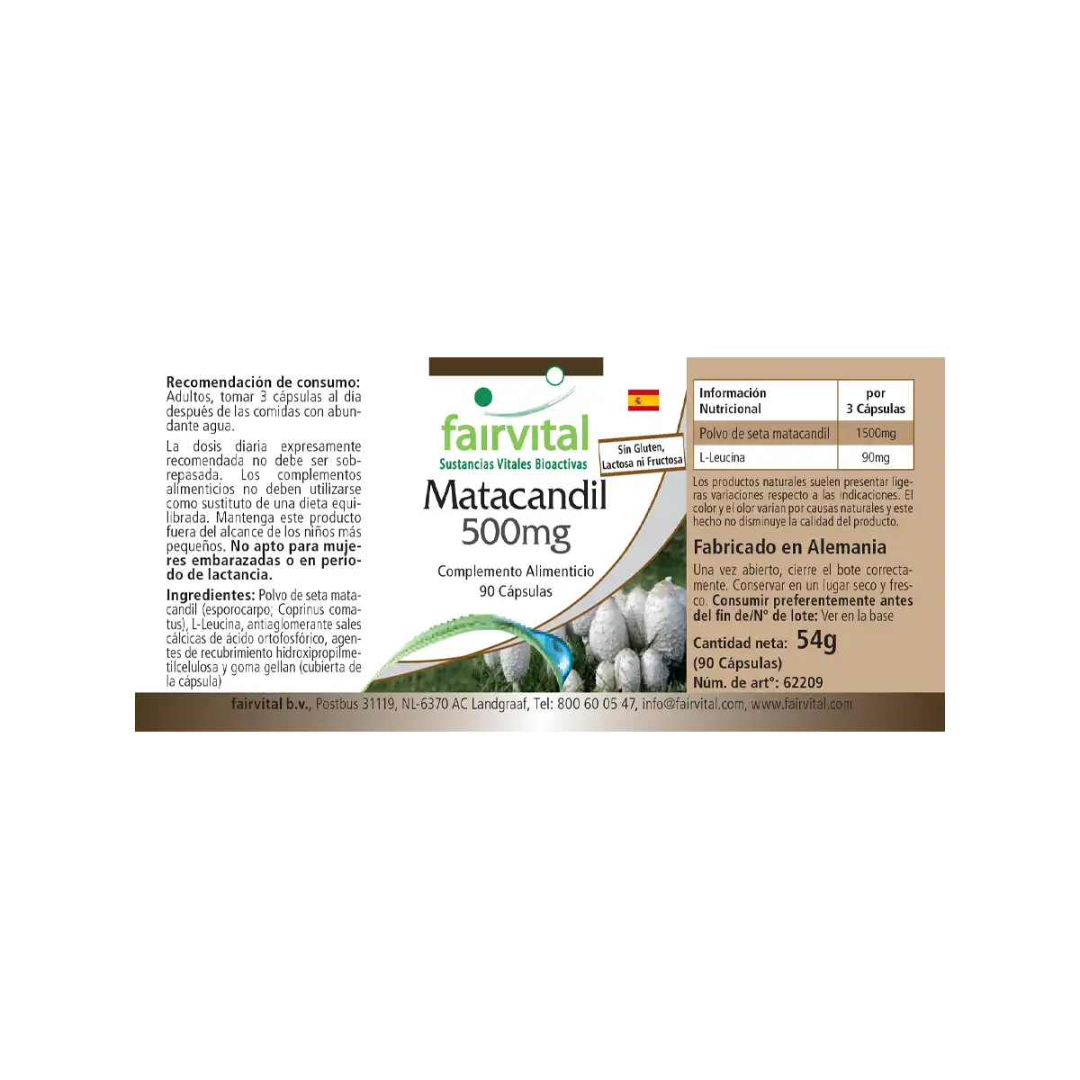 Coprinus 500mg - 90 Capsules Coprinus 500mg - 90 Capsules