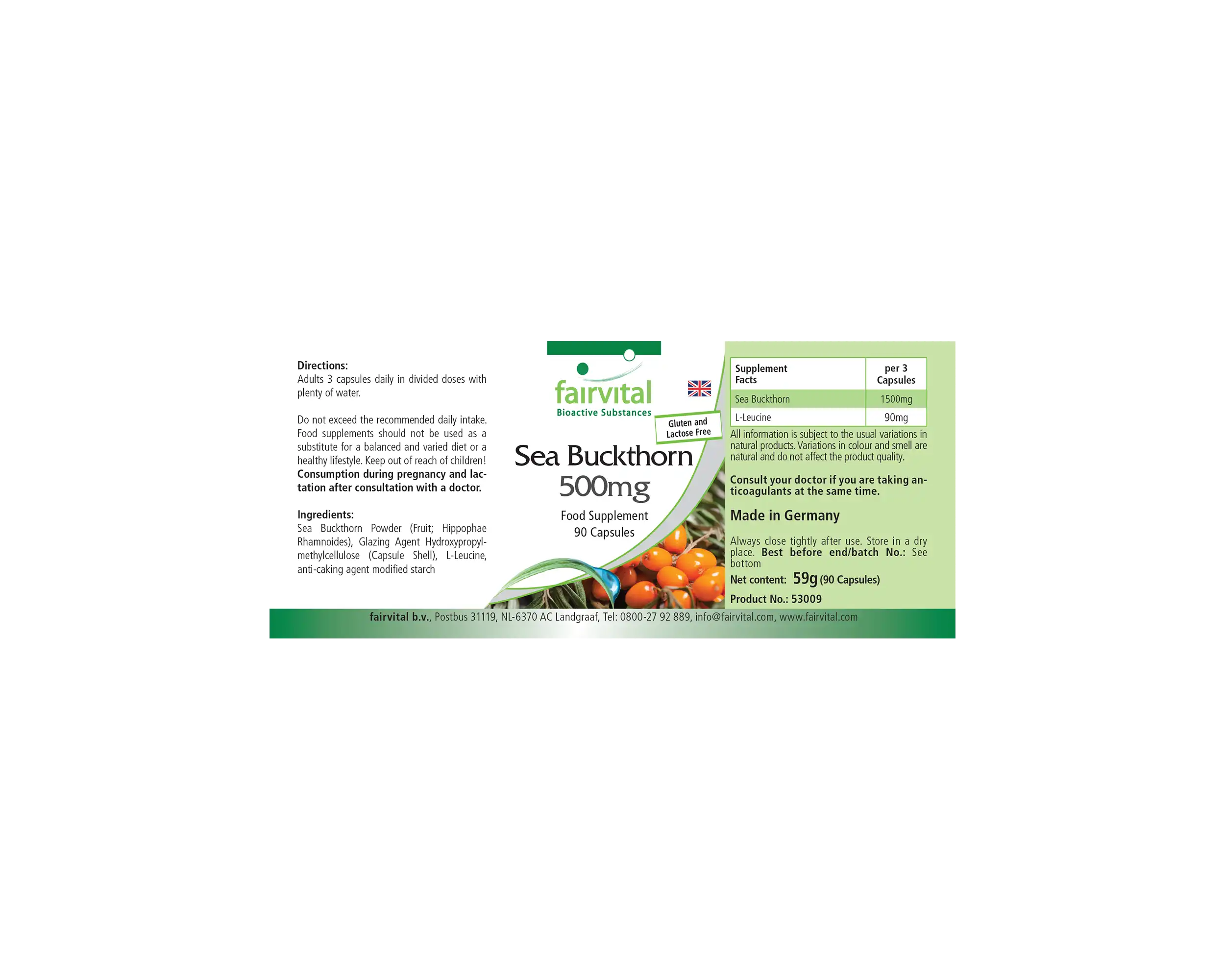Argousier 500mg - 90 gélules