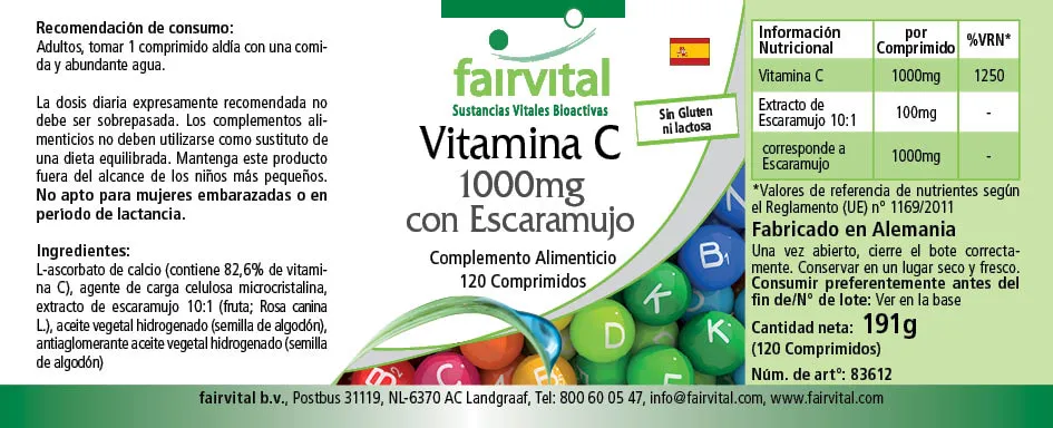 Vitamina C 1000mg con cinorrodo - 120 compresse