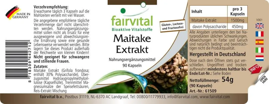 Maitake extract - 90 capsules Maitake extract - 90 capsules